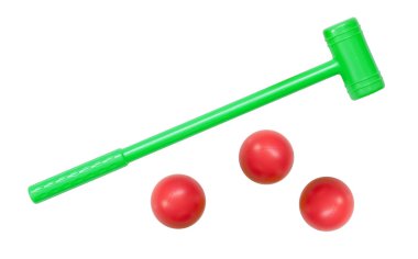 İzole büyük oyuncak çekiç