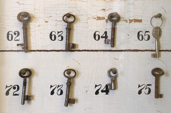 Chaves vintage com números — Fotografia de Stock