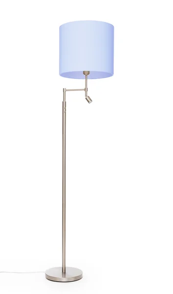 Blue floor lamp, isolated — Stock Photo, Image