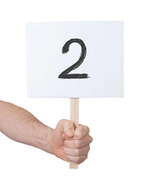 Sign with a number, 2 — Stock Photo, Image