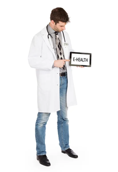 Gazdaság tabletta - E-egészségügyi orvos — Stock Fotó
