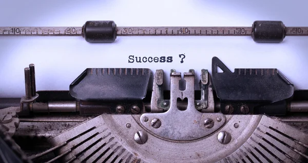 Vintage typewriter - Success — Stock Photo, Image