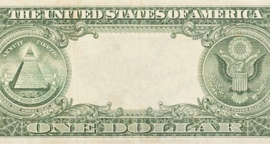 ABD Doları boş ortasındaki alanı ile