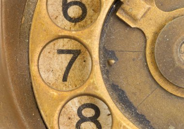 Vintage telefon arama - 7 yakın çekim