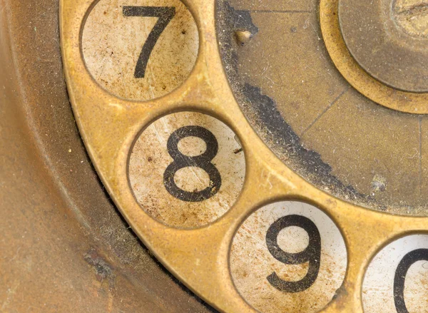Chiusura del quadrante del telefono Vintage - 8 — Foto Stock