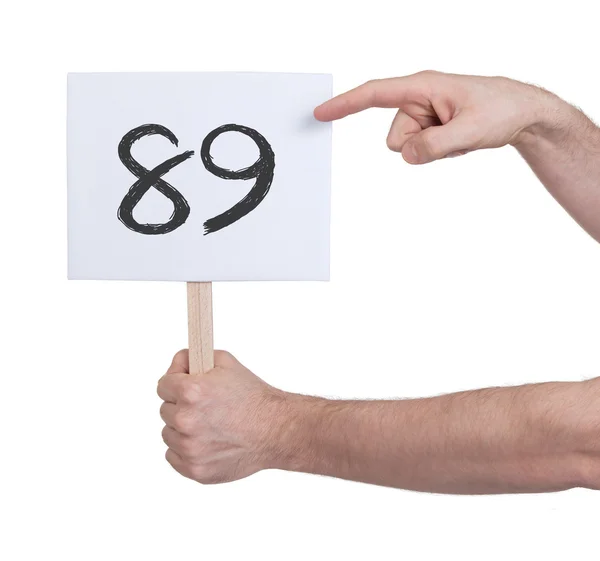 Firma con un numero, 89 — Foto Stock