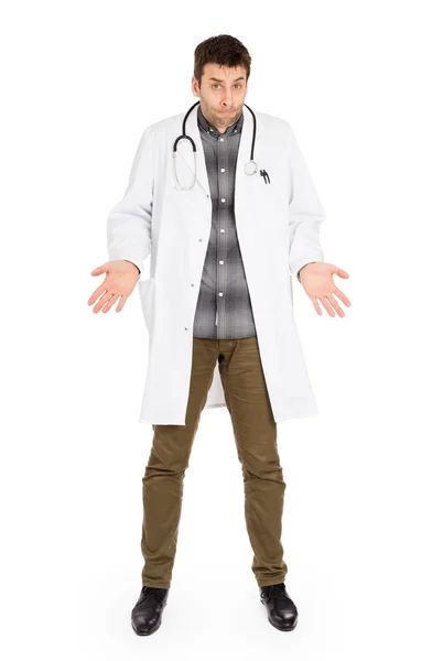 Мужской врач, концепция здравоохранения и медицины — стоковое фото