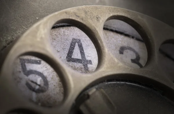 Primer plano del dial del teléfono Vintage - 4 — Foto de Stock