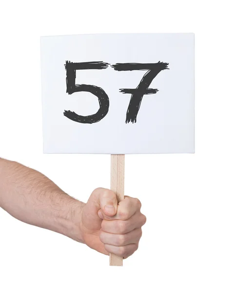 Assine com um número, 57 — Fotografia de Stock