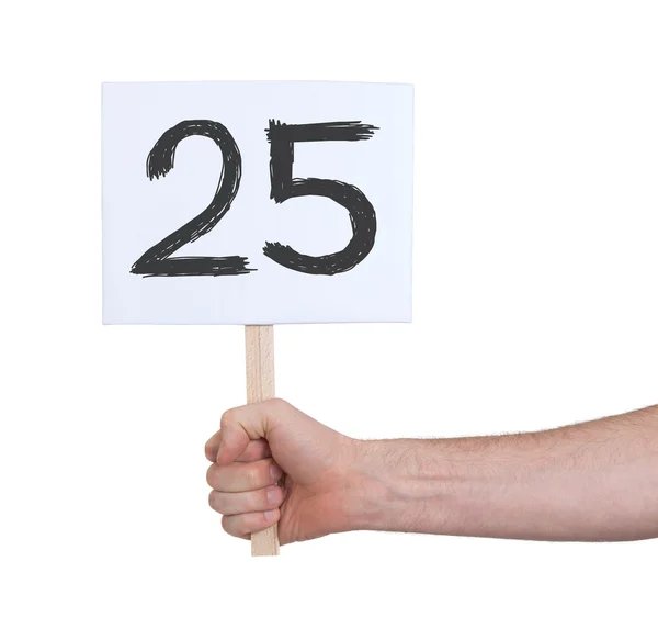 Assine com um número, 25 — Fotografia de Stock