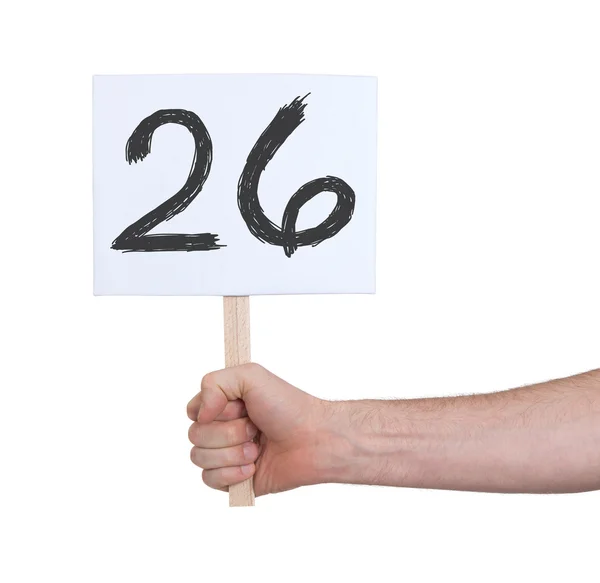 Assine com um número, 26 — Fotografia de Stock