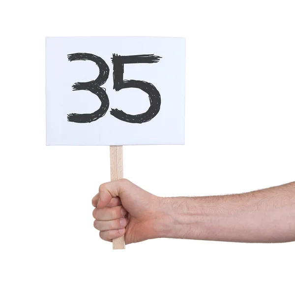 Assine com um número, 35 — Fotografia de Stock