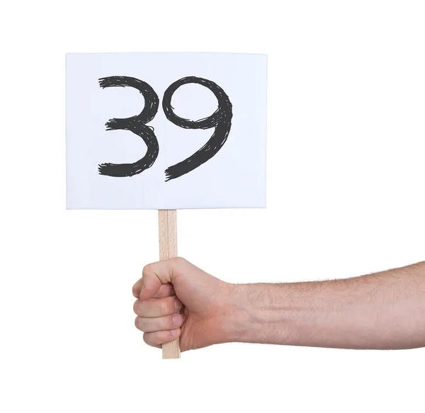 Sign with a number, 39 — Stock Photo, Image