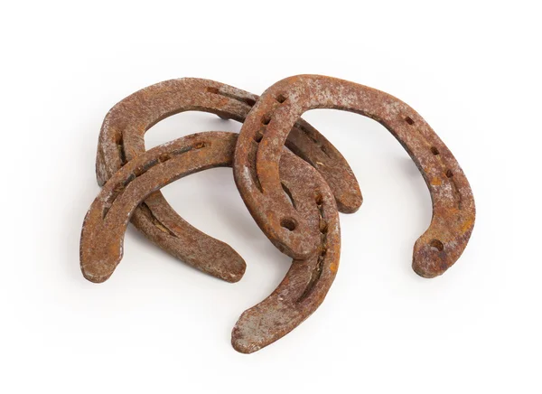 Old rusty horseshoes — Stock Photo, Image