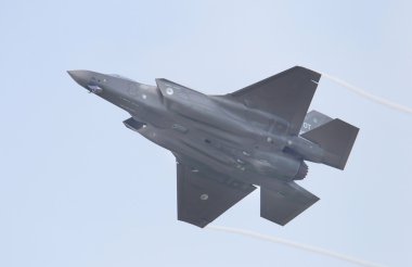 Leeuwarden, Hollanda-26 Mayıs: F-35 savaş sırasında bu fi
