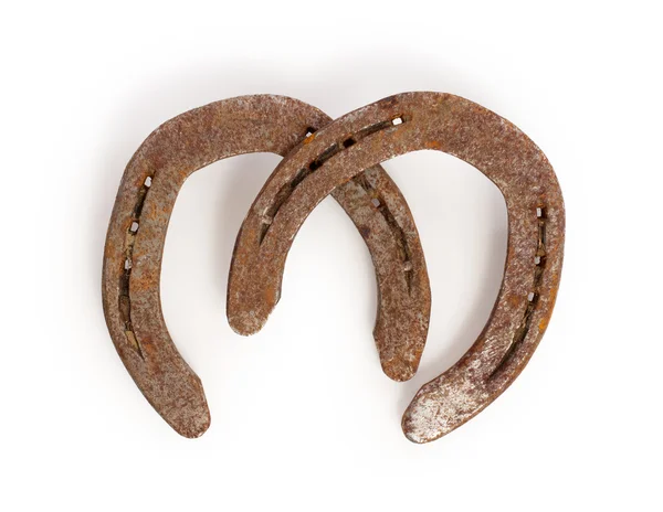 Old rusty horseshoes — Stock Photo, Image
