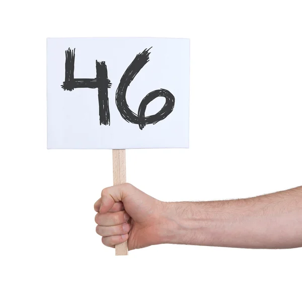 Sign with a number, 46 — Stock Photo, Image