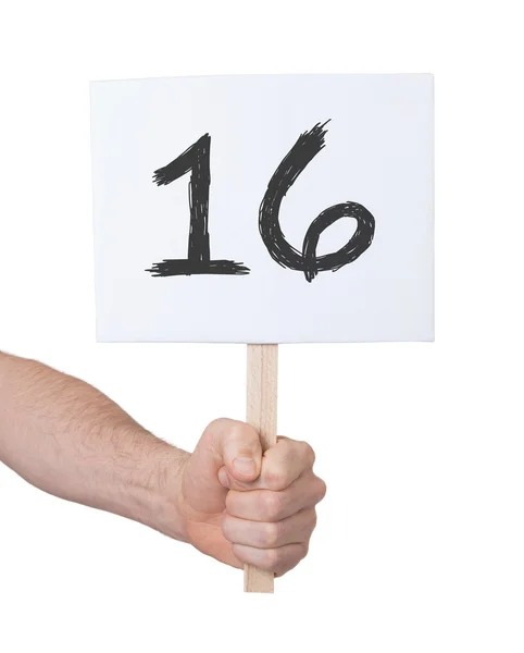 Assine com um número, 16 — Fotografia de Stock