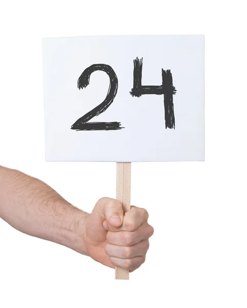 Assine com um número, 24 — Fotografia de Stock