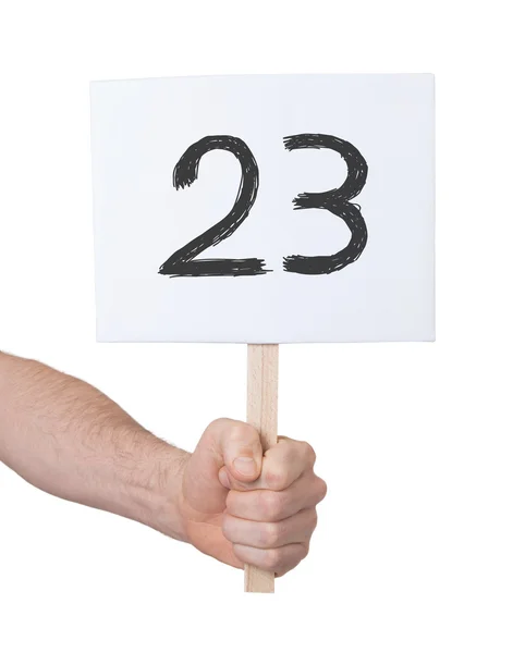 Firma con un numero, 23 — Foto Stock