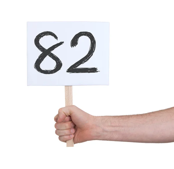 Assine com um número, 82 — Fotografia de Stock