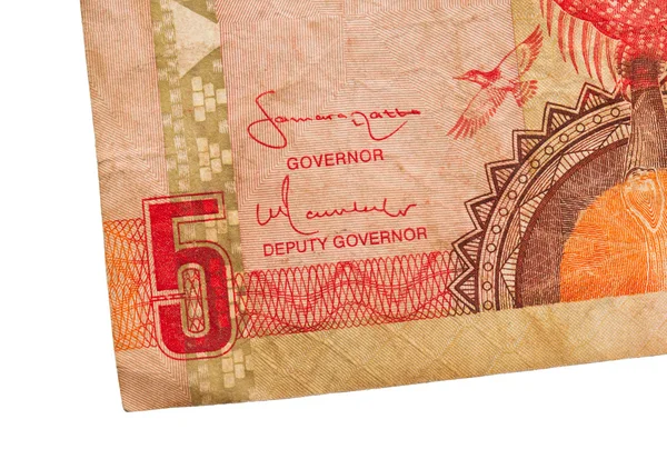 5 гамбійського dalasi банкнота — стокове фото