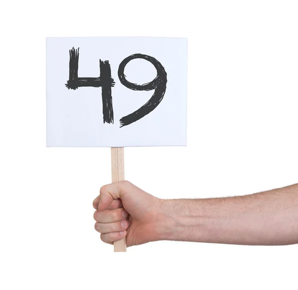 Assine com um número, 49 — Fotografia de Stock