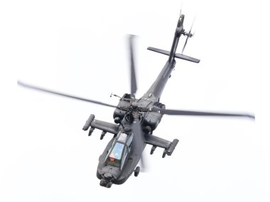 LEEUWARDEN, THE NETHERLANDS - JUN 11, 2016: Boeing AH-64 Apache  clipart
