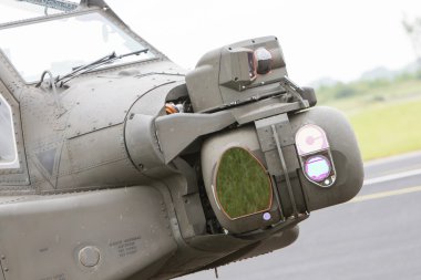 Leeuwarden, Hollanda - 11 Haziran 2016: Boeing Ah-64 Apache 