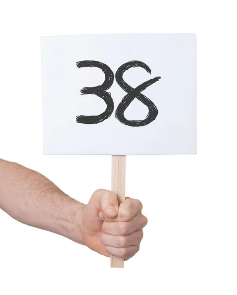 Firma con un numero, 38 — Foto Stock