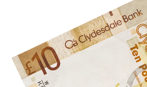 Skót bankjegyek, 10 kiló — Stock Fotó