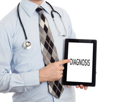 Tablet - tanı tutan doktor