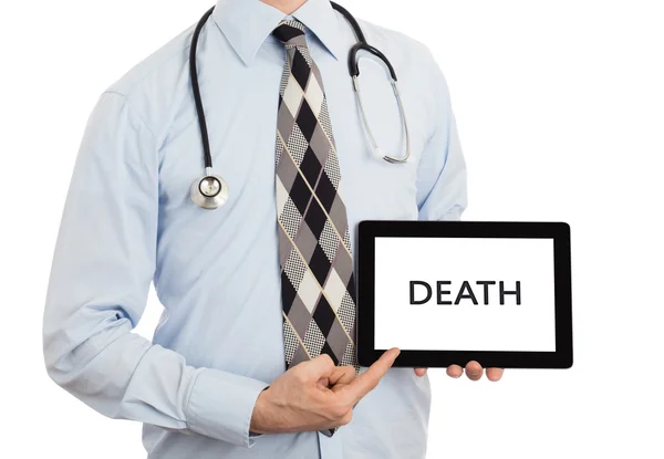 Medico tablet holding - Morte — Foto Stock
