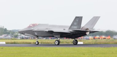 Leeuwarden, Hollanda - 10 Haziran 2016: Hollandalı F-35 r