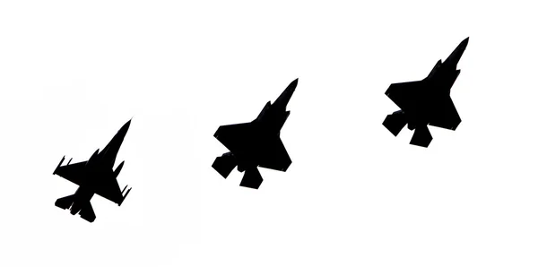 Leeuwarden, Nizozemsko-10. června 2016: F-16 a 2 F-35 lig — Stock fotografie