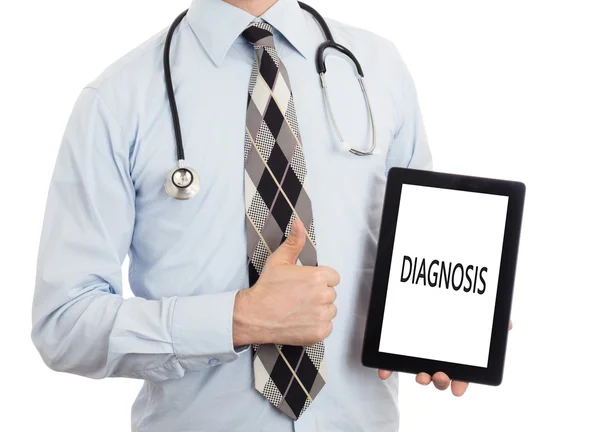 Dokter bedrijf tablet - diagnose — Stockfoto