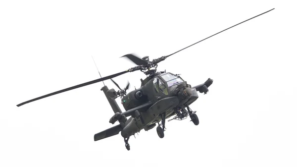 Λεουβάρντεν, Ολλανδία - 11 Ιουν 2016: Boeing Ah-64 Apache — Φωτογραφία Αρχείου