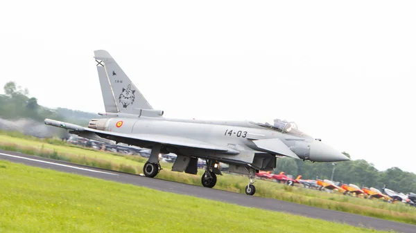 LEEUWARDEN, THE NETHERLANDS - JUNE 10: Spanish Air Force Eurofig — Stock Photo, Image