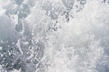 Açık okyanusta feribot gemide dalgası