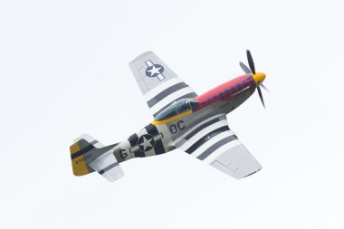 Leeuwarden, Hollanda - 10 Haziran: Toplam sayı, P51 Mustang