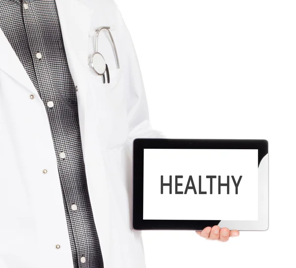 Doctor holding tablet - Healthy — Stock Photo, Image