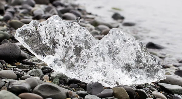 手配 - アイスランドの氷の融解のクローズ アップ — ストック写真