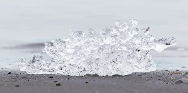 Jokulsarlon-冰岛冰融化的特写镜头 — 图库照片