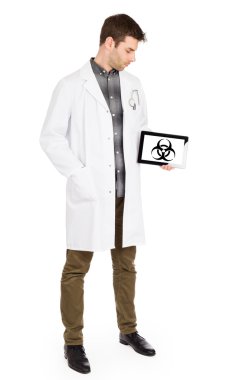 Doktor tablet - uyarı holding! Biyolojik tehlike!