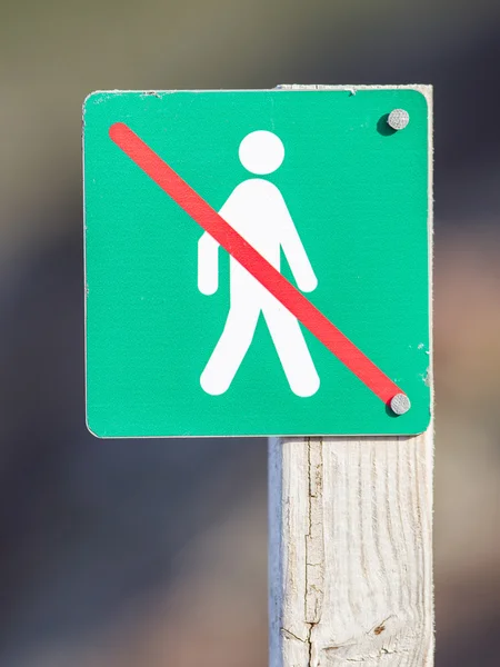 Verboden om te lopen hier - IJsland — Stockfoto