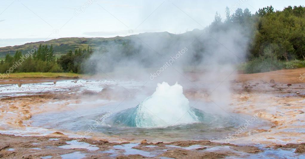 The famous Strokkur Geyser - Iceland - Close-up