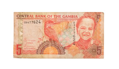 5 Gambiya Dalaşı banknot