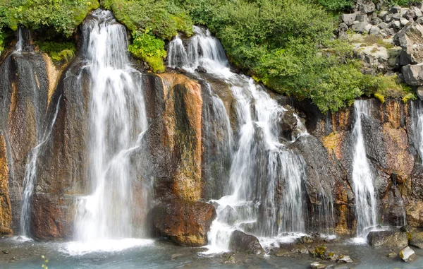 आइसलँडमध्ये Hraunfossar धबधबा — स्टॉक फोटो, इमेज