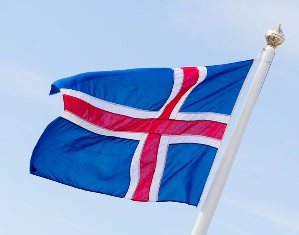 Vlag van IJsland - vlag van IJsland — Stockfoto