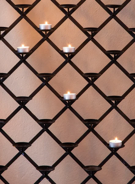Candles in a church — Stock Photo, Image
